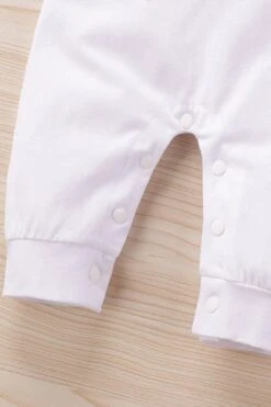 "My Siblings Have Paws" Cute Letters Bone Printed Long-sleeve Baby Jumpsuit -Layer Outfit 18719252218014 5