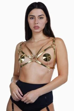 Regalia Open Harness Bra Gold -Layer Outfit 19274135044248 6