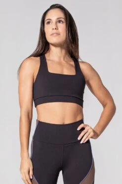 Fair & Square Black Sports Bra -Layer Outfit 19951386787992 2