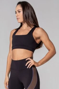 Fair & Square Black Sports Bra -Layer Outfit 19951387541656 8