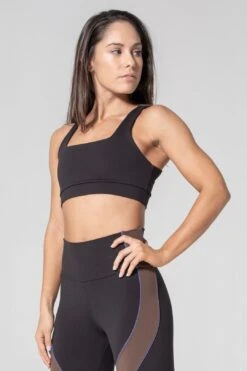Fair & Square Black Sports Bra -Layer Outfit 19951388885144 9
