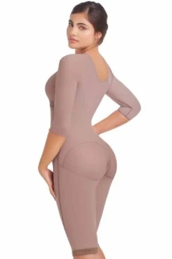 Delie By Fajas D'Prada Knee-Legth Shapewear With Built-In Bra And Arm Sleeves -Layer Outfit 19993742213279 2