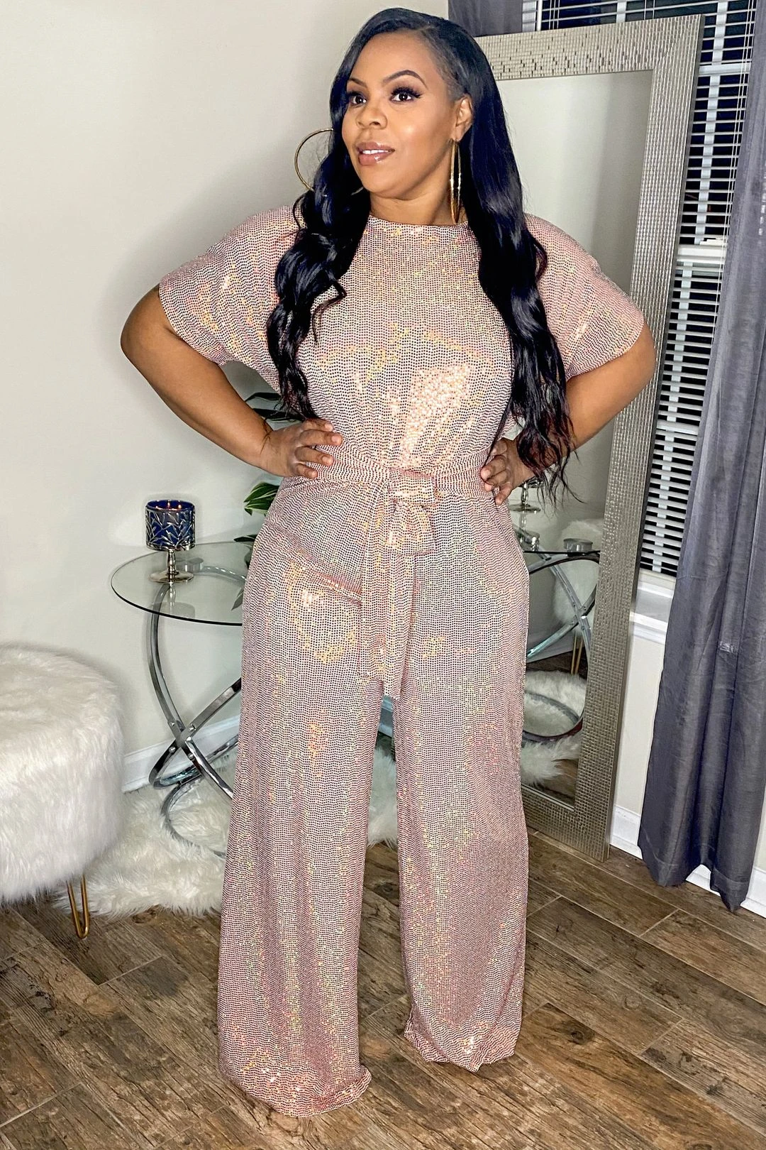 Shimmer Nights Jumpsuit (Nude) 3 Shimmer Nights Jumpsuit (Nude)