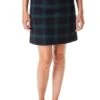 Stretch Twill Ali Skirt In Blackwatch Plaid By Castaway Clothing