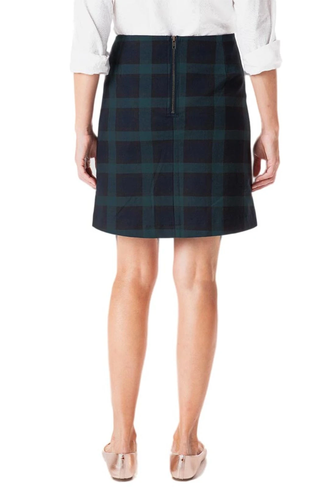 Stretch Twill Ali Skirt In Blackwatch Plaid By Castaway Clothing 4 Stretch Twill Ali Skirt In Blackwatch Plaid By Castaway Clothing - Image 2