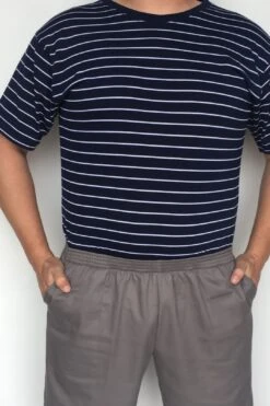 Men's Short Sleeve Crew Neck Jumpsuit # Msscjum