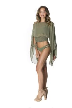 Voyage Top In Olive Green -Layer Outfit 22132226705 3