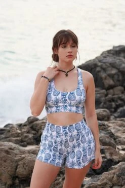 Teal Pineapple Sports Bra 11 Teal Pineapple Sports Bra -Layer Outfit 22203244904629 5