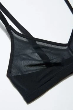 Sieve Non-Wire Bra In Black -Layer Outfit 22571402264753 4