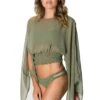 Voyage Top In Olive Green
