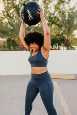 Perfect Pocket Sports Bra - Laser Cut Light Navy - FINAL SALE -Layer Outfit 22718788305065 5