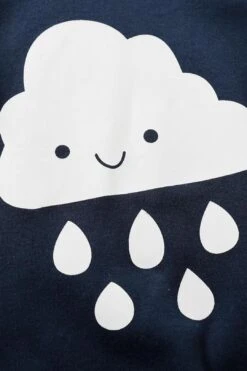 Baby Boy Girl Cartoon Moon Cloud Printed Jumpsuit -Layer Outfit 22882521055432 10