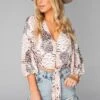 BuddyLove Estelle Tie Front Top - Wildlife