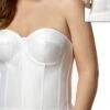 Elila Molded Strapless Longline Bra White -Layer Outfit 23331626090647 1