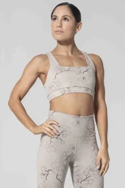 Fair & Square Cherry Blossom Sports Bra -Layer Outfit 23419634253976 3