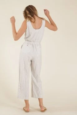 Bonfire Jumpsuit: Cloud Pinstripe -Layer Outfit 23476702249131 4