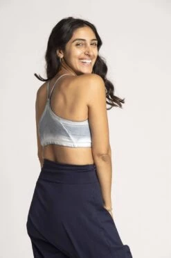 Stonewash Criss Cross Bra -Layer Outfit 23507152568500 7