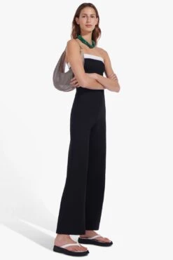 Staud RIZZOLI JUMPSUIT | BLACK -Layer Outfit 23659957911725 5