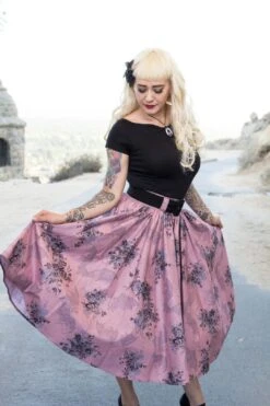 Jivin' Skirt - Morticia's Garden Raspberry -Layer Outfit 27040402516 2