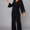 Wide Sleeve Challis Maxi Maternity Jumpsuit -Layer Outfit 27929423380615 1