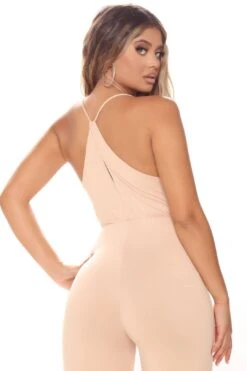 Just Another Day Jumpsuit - Taupe -Layer Outfit 27932607840380 4