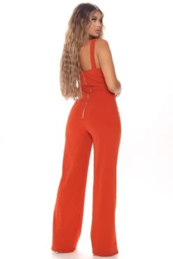 City Heights Jumpsuit - Rust -Layer Outfit 27932620357756 3