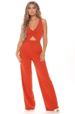 City Heights Jumpsuit - Rust