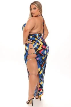 Seeing Colors Skirt Set - Royal/combo 9 Seeing Colors Skirt Set - Royal/combo -Layer Outfit 27932746809468 4