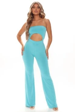 Better Without You Jumpsuit - Turquoise