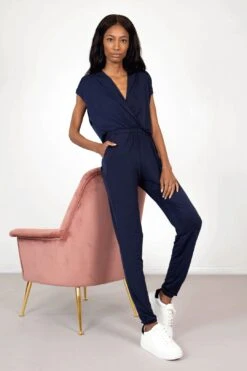 Navy Jumpsuit - Jogger