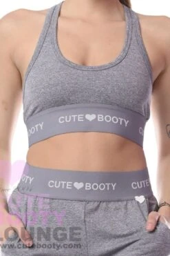 *Play. Lounge. Sleep* (Lounge Logo Sports Bra)