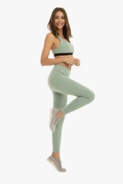 Tax Blackout Sports Bra - Green Sage -Layer Outfit 28023591698506 5