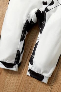 Cute Cow Printed Baby Jumpsuit -Layer Outfit 28037603524808 4