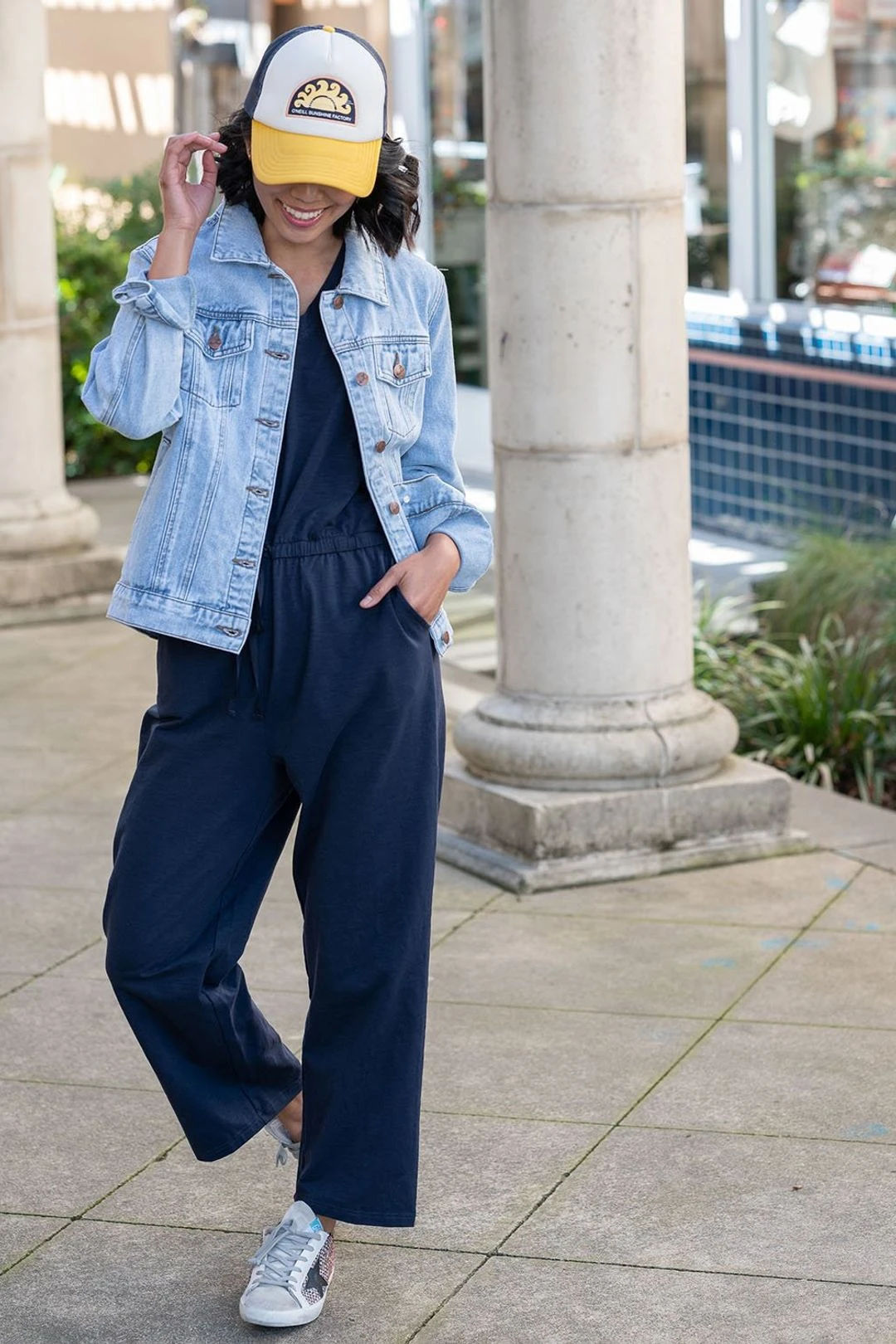 The Cassie Jumpsuit In Navy 4 The Cassie Jumpsuit In Navy - Image 2