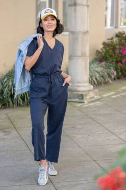 The Cassie Jumpsuit In Navy