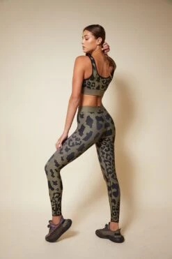 Cor® Twill Cheetah Scoop Bra -Layer Outfit 28084459405414 2