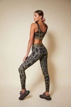 Cor® Twill Cheetah Scoop Bra -Layer Outfit 28084459405414 3