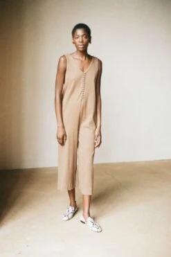 MERCURY JUMPSUIT | Shiitake | Organic + Earth Dyed -Layer Outfit 28111229714514 6