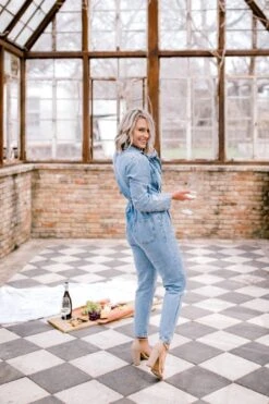 The Shaley Denim Jumpsuit -Layer Outfit 28115419562154 2