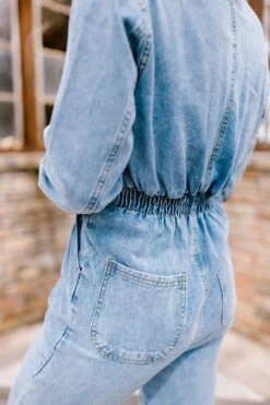 The Shaley Denim Jumpsuit -Layer Outfit 28115420250282 13