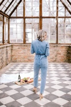 The Shaley Denim Jumpsuit -Layer Outfit 28118325231786 3