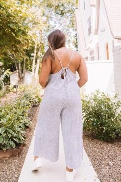 Kind And Casual Jumpsuit In Grey Curves -Layer Outfit 28121105760330 5