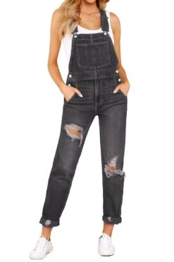 LookbookStore Women's Casual Stretch Denim Bib Overalls Pants Pocket Jeans Jumpsuits