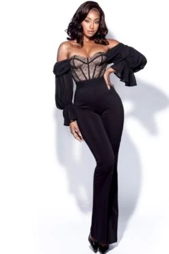 Hannah Black Jumpsuit -Layer Outfit 28130025111740 4