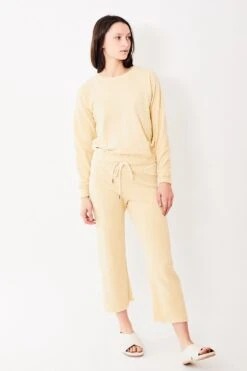 The Great The Wide Leg Cropped Sweatpant