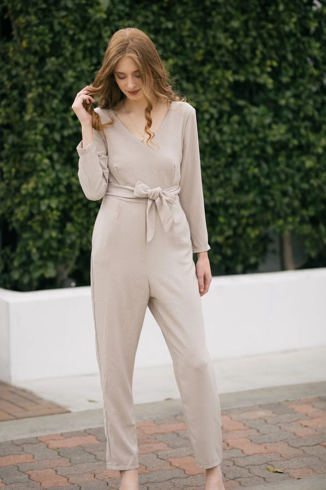 Trina V-Neck Jumpsuit 5 Trina V-Neck Jumpsuit - Image 3
