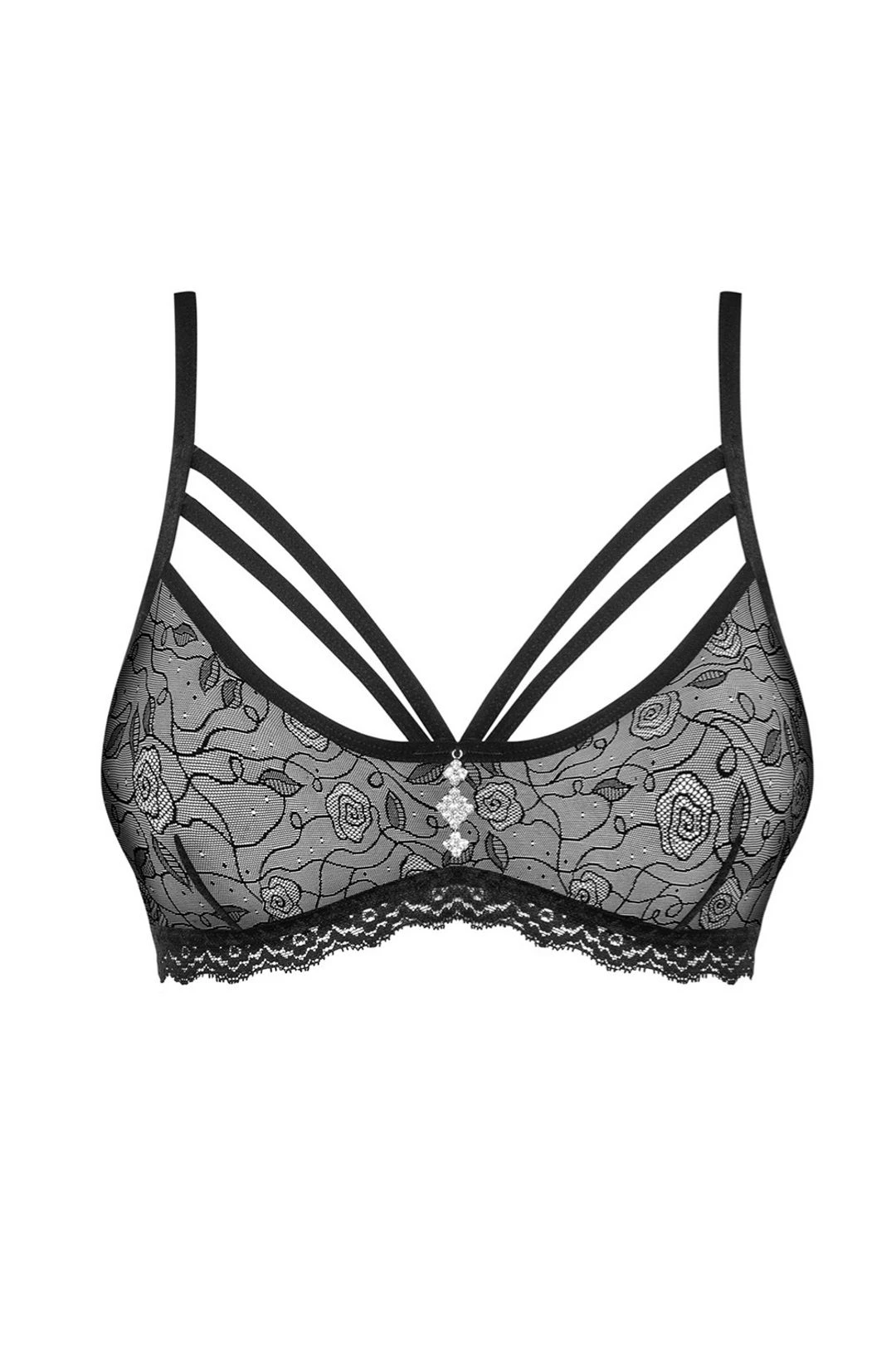 Obsessive Beverly Sheer Rose Lace Bra 5 Obsessive Beverly Sheer Rose Lace Bra - Image 3