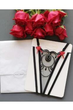 Sexy Lingerie Set With G String Panties, Bra And Choker In See Through Black Lace Sheer Boudoir Lingerie 39 Sexy Lingerie Set With G String Panties, Bra And Choker In See Through Black Lace Sheer Boudoir Lingerie -Layer Outfit 28245498724422 10