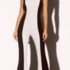 Retro Black/White High Collar Sleeveless Bell Bottom Jumpsuit -Layer Outfit 28261724684354 1