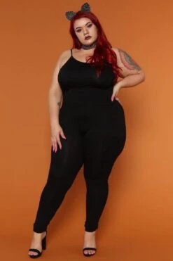 Basic Spandex Jumpsuit -Layer Outfit 28278417883238 2